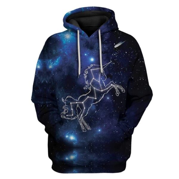 Starry Unicorn Custom T-Shirts Hoodies Apparel GL-TA1312194 3D Custom Fleece Hoodies Hoodie S 