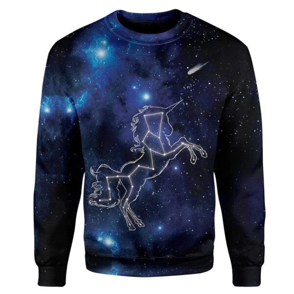 Starry Unicorn Custom T-Shirts Hoodies Apparel GL-TA1312194 3D Custom Fleece Hoodies Long Sleeve S 