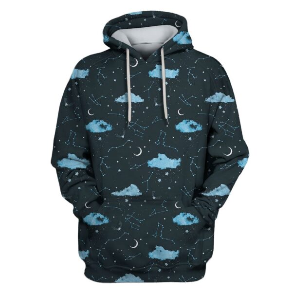 Stars In The Sky Custom T-shirt - Hoodies Apparel HD-GH110557 3D Custom Fleece Hoodies Hoodie S 