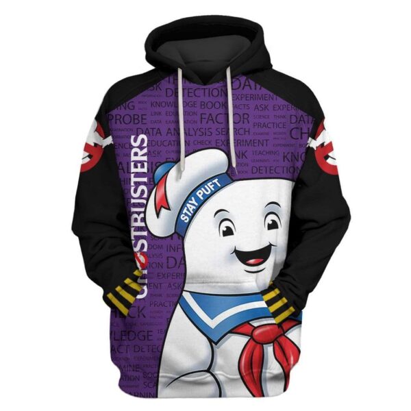 STAY PUFT Marshmallow Man Custom T-shirt - Hoodies Apparel HD-GH20346 3D Custom Fleece Hoodies Hoodie S 