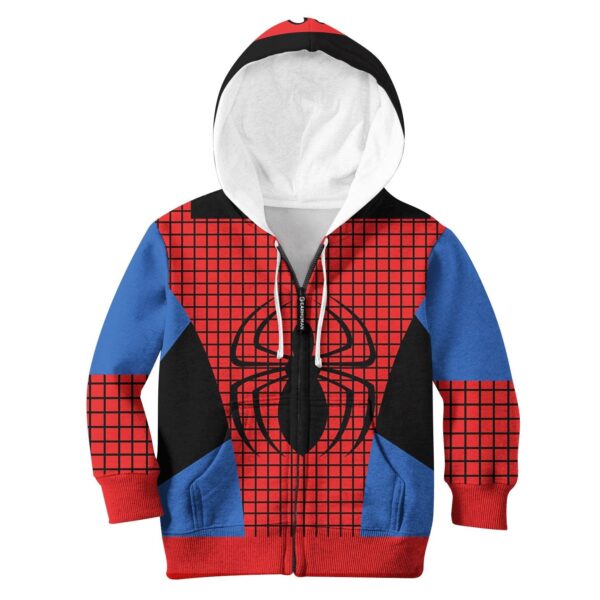 Superhero Kid Custom Hoodies T-shirt Apparel HD-MV110223K kid 3D apparel Kid Zip Hoodie S/6-8 