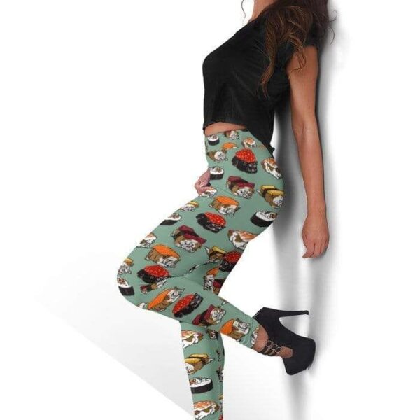 Sushi Bulldog Full-print Leggings HD-GH20495-LEG Leggings 