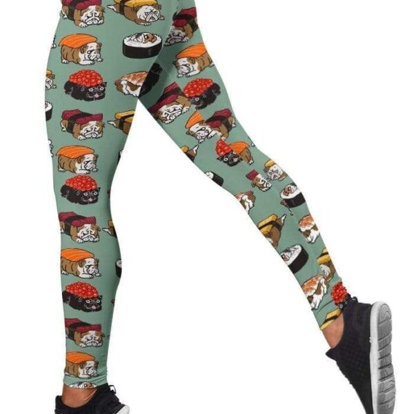 Sushi Bulldog Full-print Leggings HD-GH20495-LEG Leggings 