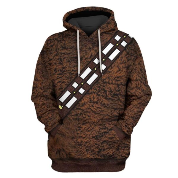 SW Chewie Chewbacca Custom T-shirt - Hoodies Apparel HD-GH20269 3D Custom Fleece Hoodies Hoodie S 