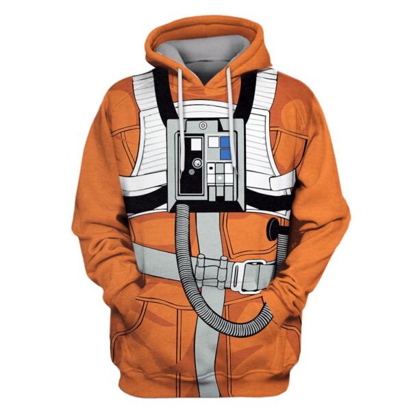 SW X-Wing Pilot Custom T-shirt - Hoodies Apparel HD-GH110501 3D Custom Fleece Hoodies Hoodie S 