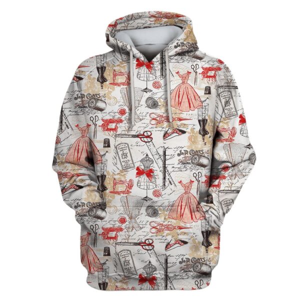 Tailor And Sewing Machine Custom T-shirt - Hoodies Apparel HD-GH110559 3D Custom Fleece Hoodies Hoodie S 