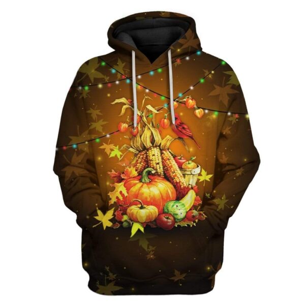 Thanksgiving Custom T-shirt - Hoodies Apparel MV110584 3D Custom Fleece Hoodies Hoodie S 