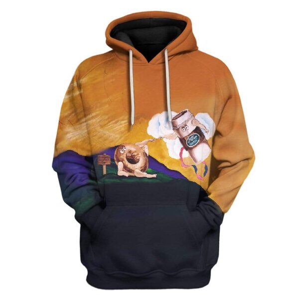 The Creation of Coffee Custom Hoodie T-Shirts Apparel HD-AT1401204 3D Custom Fleece Hoodies Hoodie S 