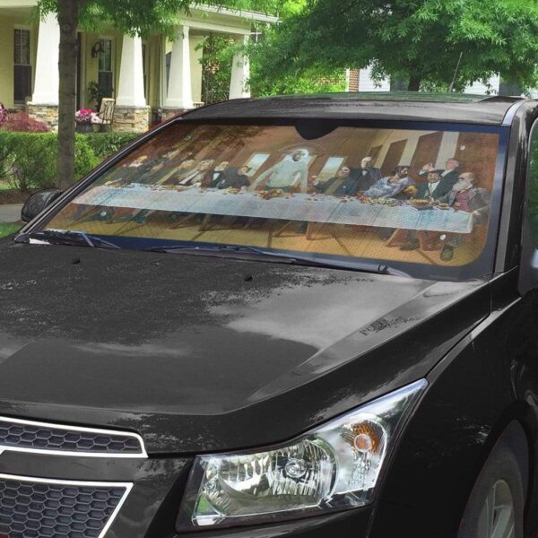 The Last Supper Scientist Custom Auto Car SunShade GV150721 Auto Sunshade 