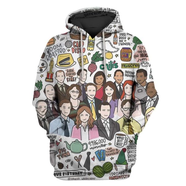 The Office Custom T-shirt - Hoodies Apparel HD-MV111337 3D Custom Fleece Hoodies Hoodie S 