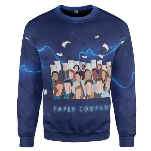 The Office Dunder Mifflin Paper Company Custom T-Shirts Hoodies Apparel MV-DT0201202 3D Custom Fleece Hoodies Long Sleeve S 