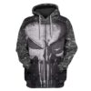 The Punisher Custom T-shirt - Hoodies Apparel HD-GH1106113 3D Custom Fleece Hoodies Hoodie S 