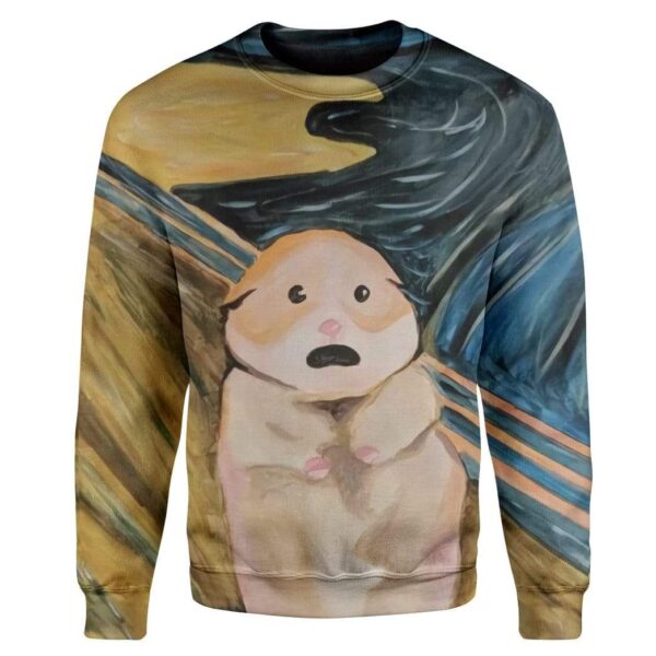 The Scream Hamster Custom T-Shirts Hoodies Apparel AN-AT3001205 3D Custom Fleece Hoodies Long Sleeve S 