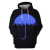 The umbrella with moon Custom T-shirt - Hoodies Apparel HD-GH110473 3D Custom Fleece Hoodies Hoodie S 