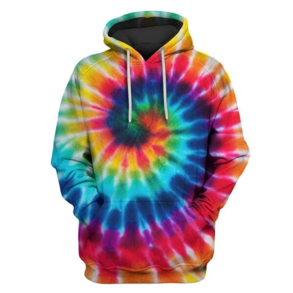 Tie Dye Custom T-shirt - Hoodies Apparel HD-GH1106124 3D Custom Fleece Hoodies Hoodie S 