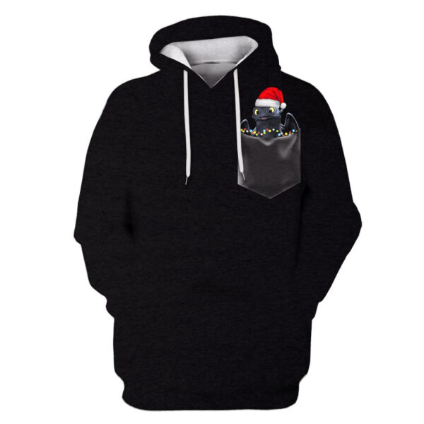 Toothless in HOw to train your dragon Custom T-shirt - Hoodies Apparel HD-MV110659 3D Custom Fleece Hoodies Hoodie S 