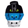 toothless Stitch and Baymax T-Shirts - Zip Hoodies Apparel MV110544 3D Custom Fleece Hoodies Hoodie S 