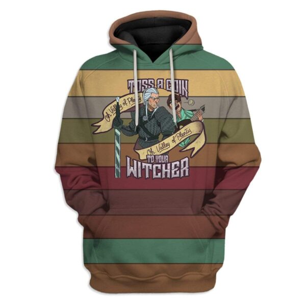 Toss A Coin To Your Witcher Custom T-Shirts Hoodies Apparel HD-QM0601201 3D Custom Fleece Hoodies Hoodie S 