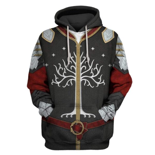 Tree of Gondor Decal Sticker Custom T-shirt - Hoodies Apparel HD-GH20119 3D Custom Fleece Hoodies Hoodie S 