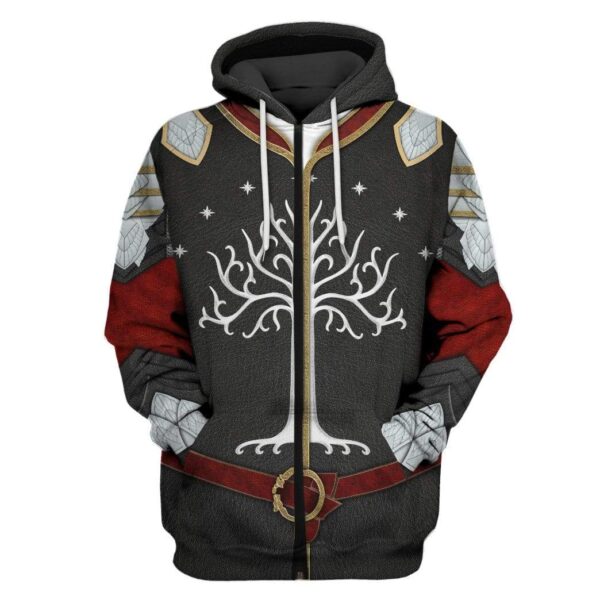 Tree of Gondor Decal Sticker Custom T-shirt - Hoodies Apparel HD-GH20119 3D Custom Fleece Hoodies Zip Hoodie S 