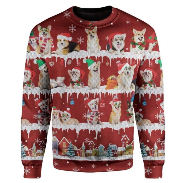 Ugly Christmas Dog Custom Sweater Apparel HD-DT18111903 Ugly Christmas Sweater Long Sleeve S 