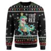 Ugly Christmas Tree T-Rex Custom Sweater Apparel HD-AT21111905 Ugly Christmas Sweater Long Sleeve S 