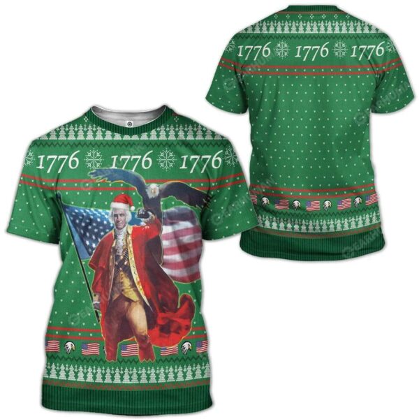 Ugly Christmas Washington Custom T-Shirts Hoodies Apparel HD-AT0512193 3D Custom Fleece Hoodies 