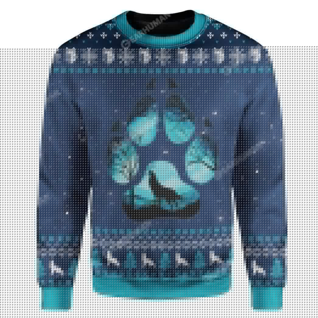 Ugly Howling Wolf In Moonlight Christmas Custom T-Shirts Hoodies Apparel AN-TA0212192 3D Custom Fleece Hoodies Long Sleeve S 