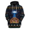 Ugly Jesus Nativity With UFO Star Custom T-shirt - Hoodies Apparel HD-TA14111915 3D Custom Fleece Hoodies Hoodie S