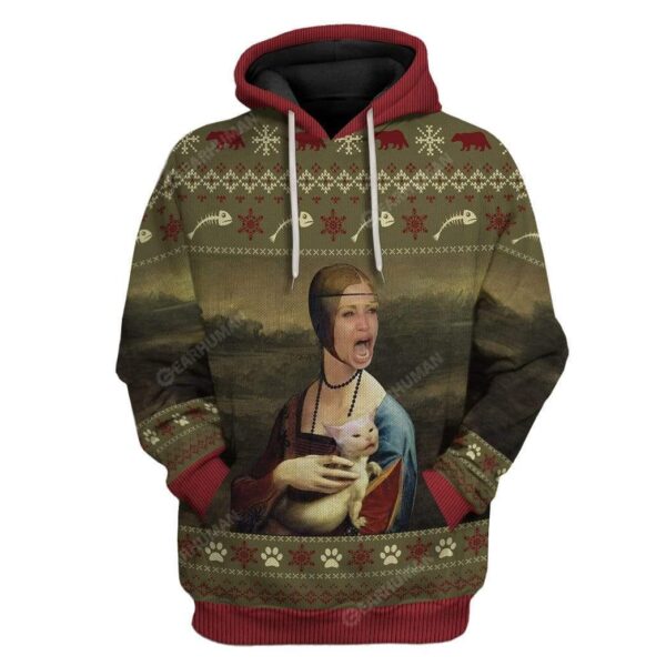 Ugly Lady With Cat Custom T-Shirts Hoodies Apparel HD-AT25111917 3D Custom Fleece Hoodies Hoodie S 