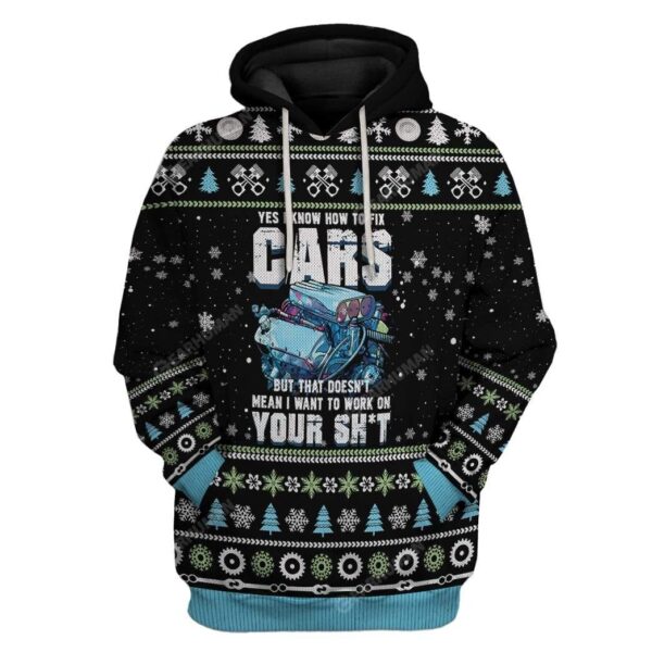 Ugly Mechanic I Know To Fix Cars Custom T-Shirts Hoodies Apparel HD-DT2711195 3D Custom Fleece Hoodies Hoodie S 