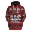 Ugly Merry Skullmas Custom T-shirt - Hoodies Apparel HD-DT21111903 3D Custom Fleece Hoodies Hoodie S 