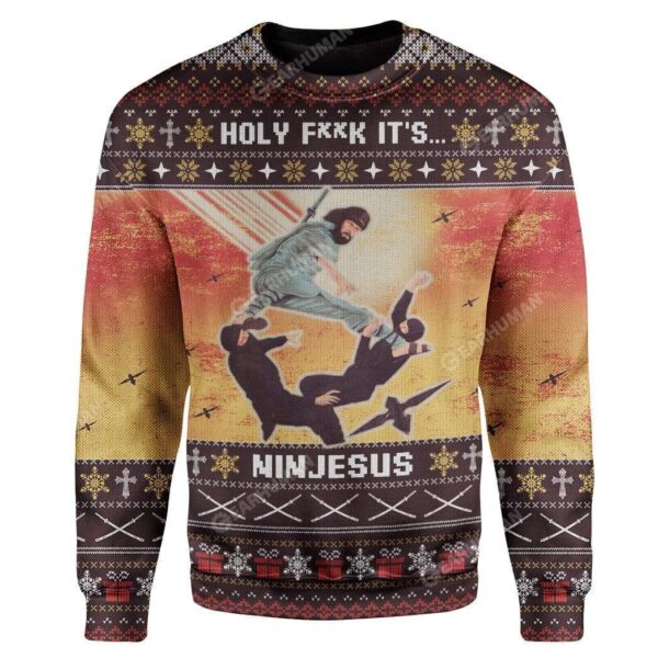 Ugly Ninjesus Custom T-shirt - Hoodies Apparel HD-TA16111915 3D Custom Fleece Hoodies Long Sleeve S 