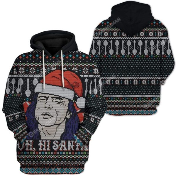 Ugly Oh Hi Santa Custom T-shirt - Hoodies Apparel HD-TT14111917 3D Custom Fleece Hoodies 
