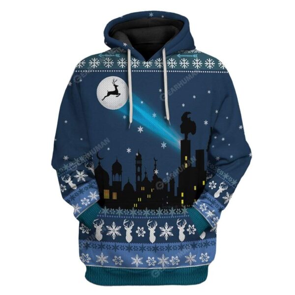 Ugly Reindeer Signal Light Up Christmas Custom T-Shirts Hoodies Apparel HD-TA2911196 3D Custom Fleece Hoodies Hoodie S 