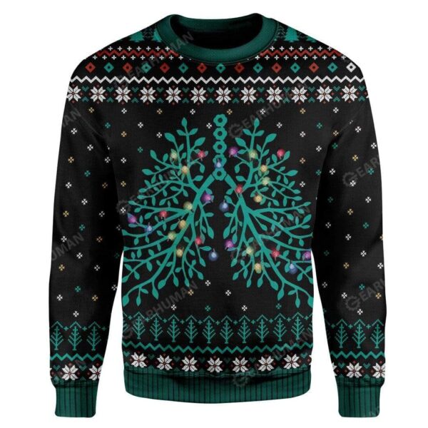 Ugly Respiratory Christmas Lights Custom T-Shirts Hoodies Apparel HD-TA2611197 3D Custom Fleece Hoodies Long Sleeve S 