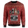 Ugly Santaz Wit Attitudes Custom Sweater Apparel HD-AT20111901 Ugly Christmas Sweater Long Sleeve S 