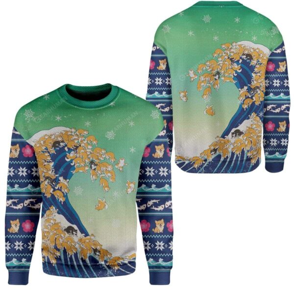 Ugly Shiba Custom Sweater Apparel HD-TA16111918 Ugly Christmas Sweater 