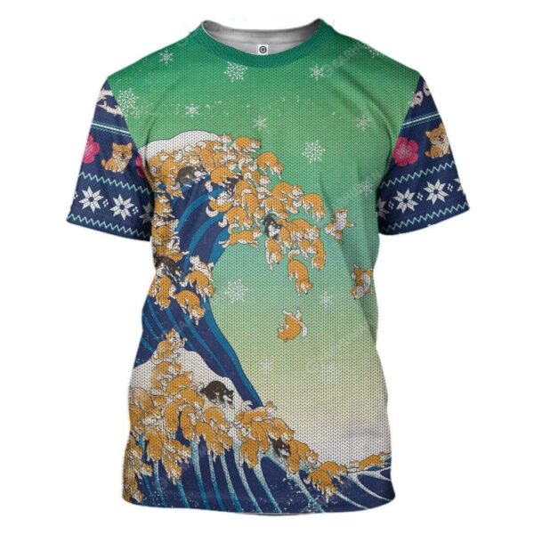 Ugly Shiba Custom T-shirt - Hoodies Apparel HD-TA16111918 3D Custom Fleece Hoodies T-Shirt S 