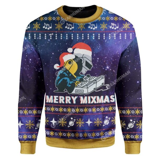 Ugly Star DJ Mixmas Sweater Apparel MV-TA2711195 Ugly Christmas Sweater Long Sleeve S 