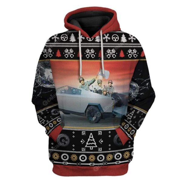 Ugly Surrender Cybertruck Custom T-Shirts Hoodies Apparel HD-TA2611191 3D Custom Fleece Hoodies Hoodie S 