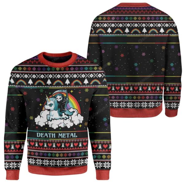 Ugly Sweater Death Metal Sweater Apparel MS-QM28111911 Ugly Christmas Sweater 