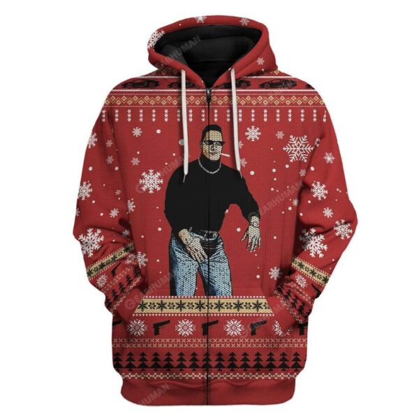 Ugly The Man Custom T-shirt - Hoodies Apparel HD-TA14111907 3D Custom Fleece Hoodies Zip Hoodie S 