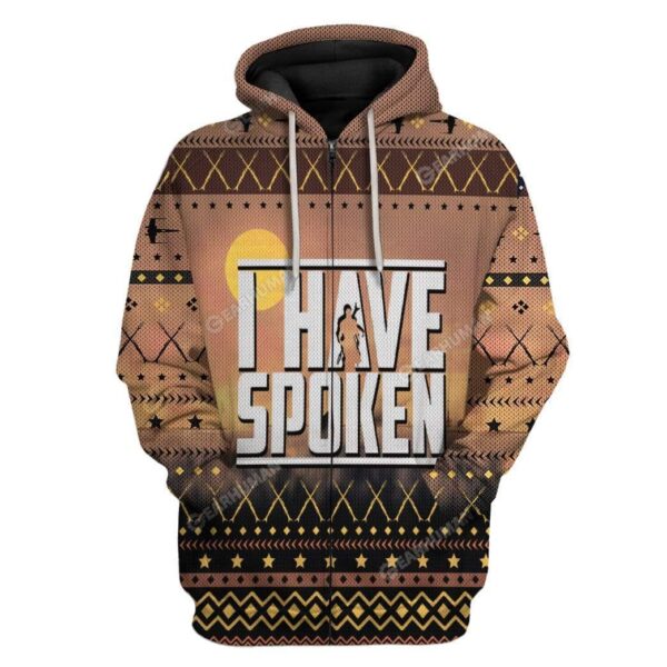 Ugly The Mandalorian Custom T-shirt - Hoodies Apparel HD-DT14111906 3D Custom Fleece Hoodies Zip Hoodie S 