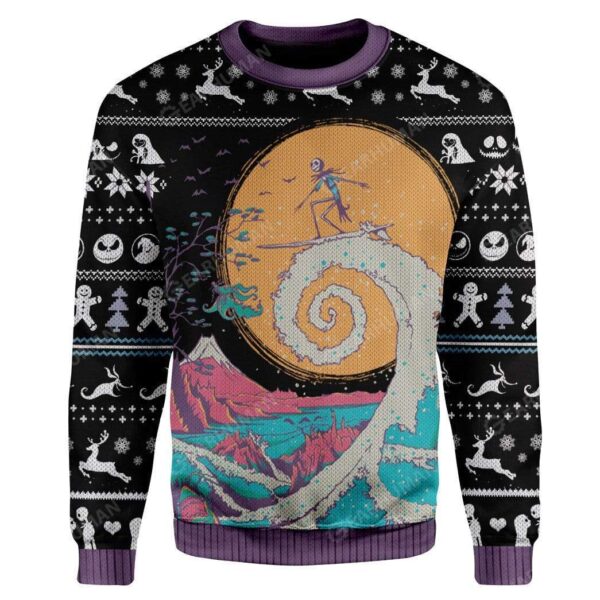 Ugly The Nightmare Before Christmas Custom T-shirt - Hoodies Apparel HD-TT16111912 3D Custom Fleece Hoodies Long Sleeve S 