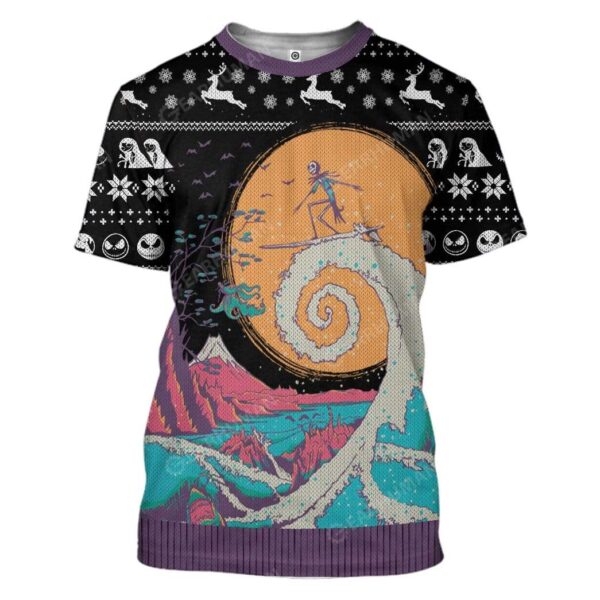 Ugly The Nightmare Before Christmas Custom T-shirt - Hoodies Apparel HD-TT16111912 3D Custom Fleece Hoodies T-Shirt S 