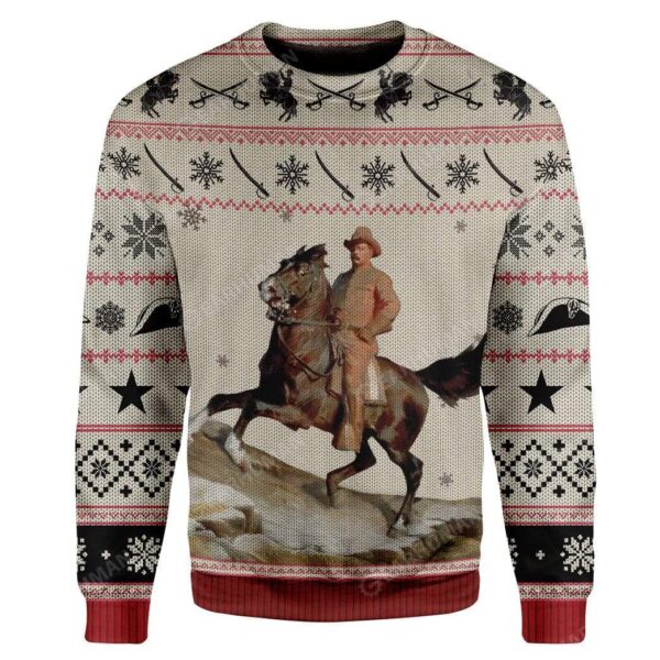 Ugly Theodore Roosevelt Custom T-shirt - Hoodies Apparel HD-AT13111920 3D Custom Fleece Hoodies Long Sleeve S 