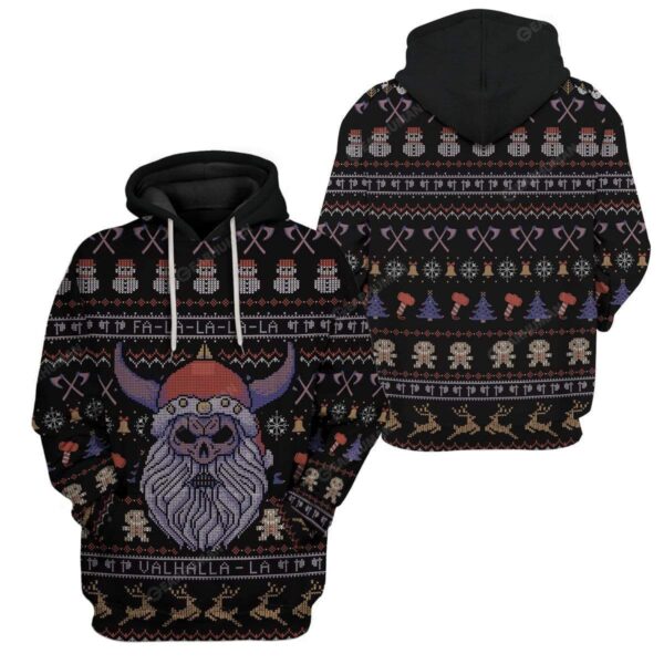 Ugly Viking Christmas Hoodie T-Shirts Apparel VK-AT0212196 3D Custom Fleece Hoodies 