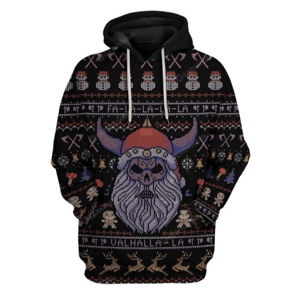 Ugly Viking Christmas Hoodie T-Shirts Apparel VK-AT0212196 3D Custom Fleece Hoodies Hoodie S 