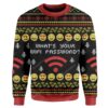 Ugly What's Your Wifi Password Custom Sweater Apparel HD-TA21111920 Ugly Christmas Sweater Long Sleeve S 